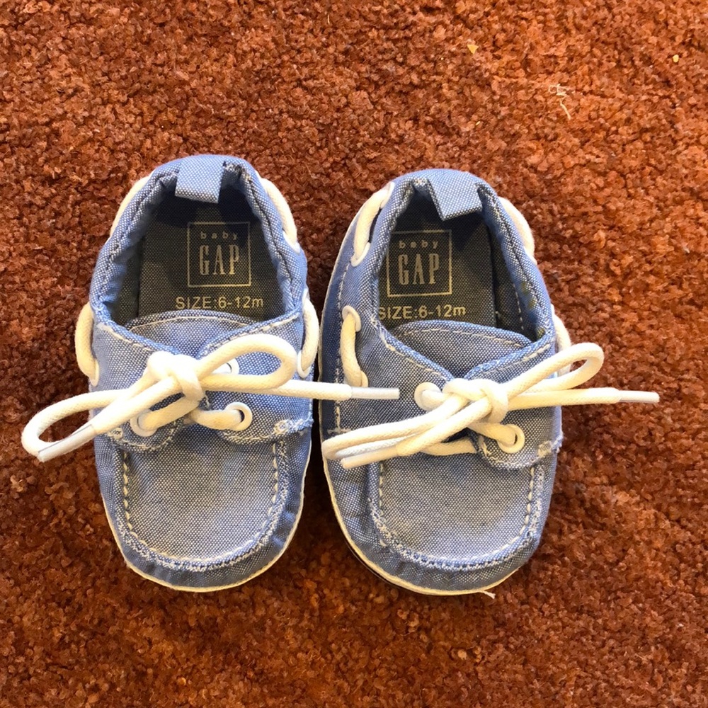 Baby Gap Light Chambray slip-on shoes
